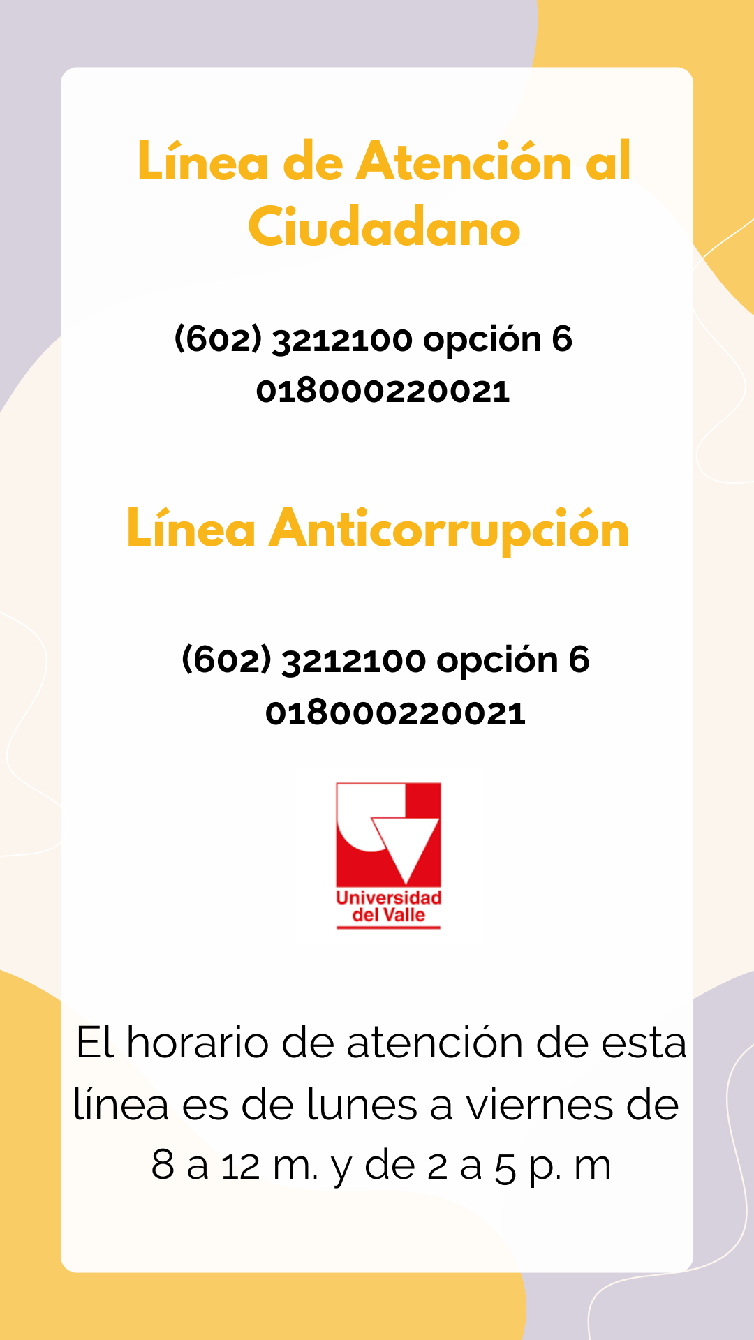 canales lineas telefonicas